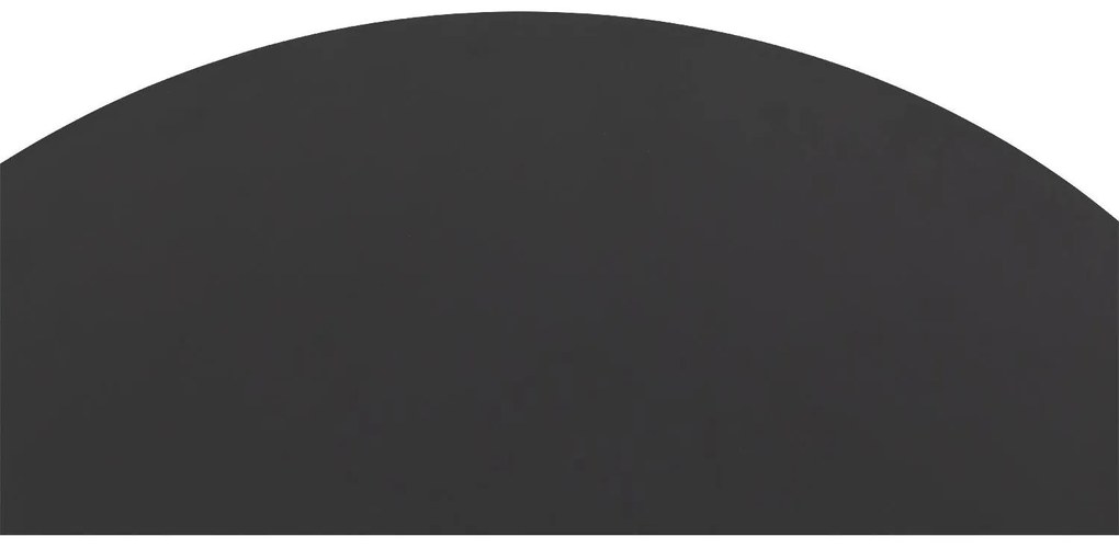 Goossens Salontafel Oda rond, metaal zwart, elegant chic, 60 x 37 x 60 cm