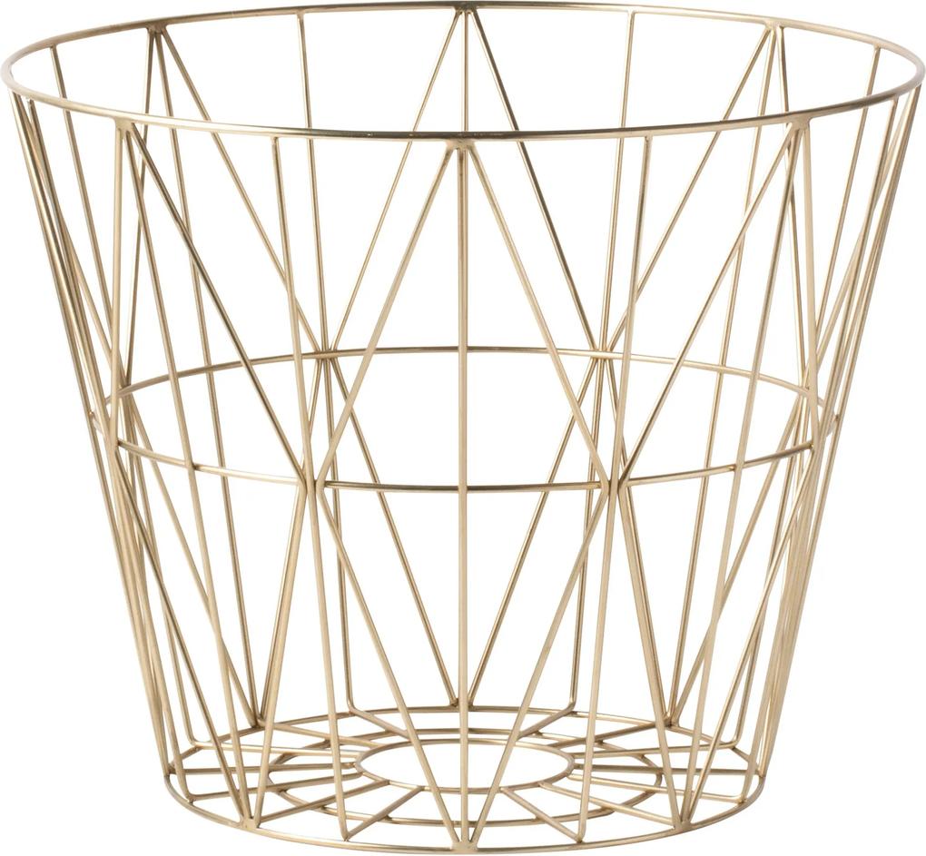 Ferm Living Wire Basket Brass opbergmand medium