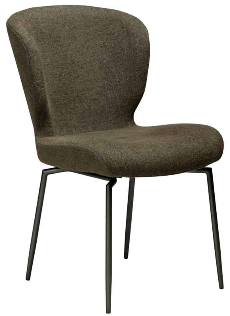 Dan-Form Glory Swivel Draaibare Eetkamerstoel Olijfgroen Boucle