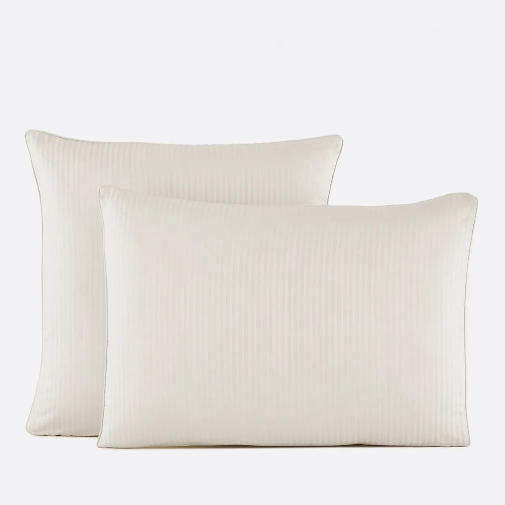 Kussensloop in katoensatijn, 153 draden, Striped Opale