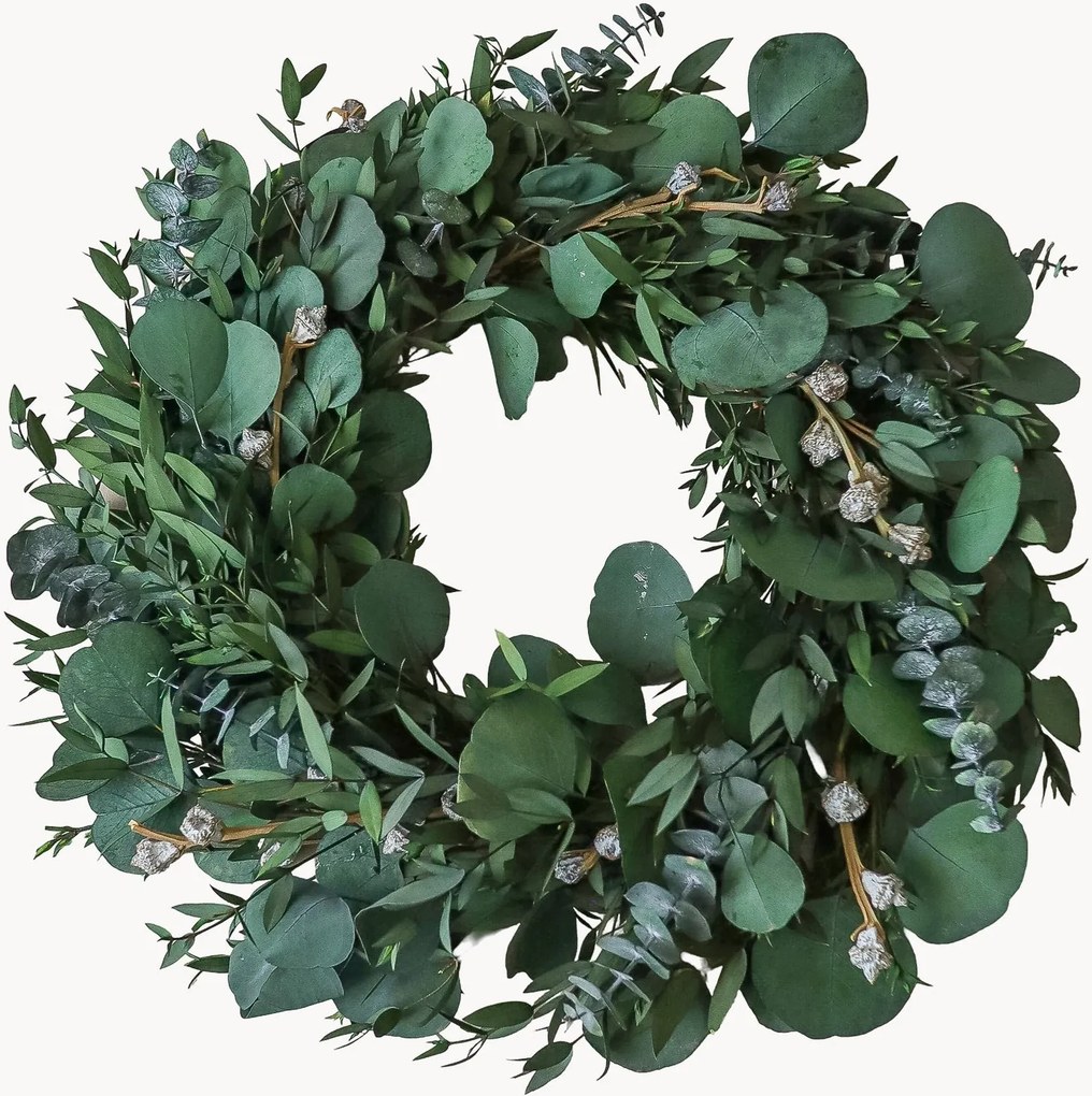 Handgemaakte krans Eucalyptus