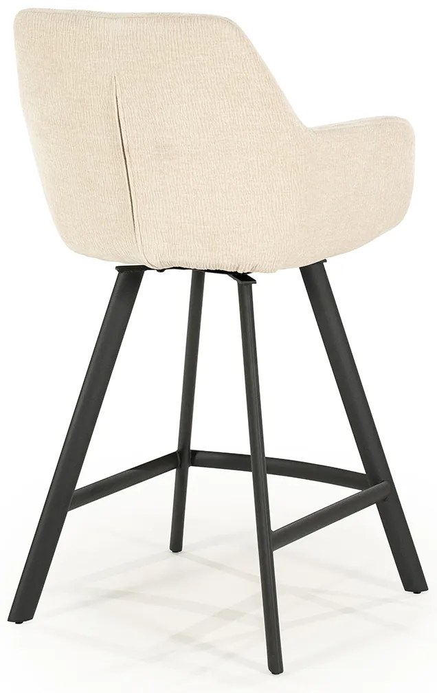 By-Boo Bliss Draaibare Barkruk Stof Beige