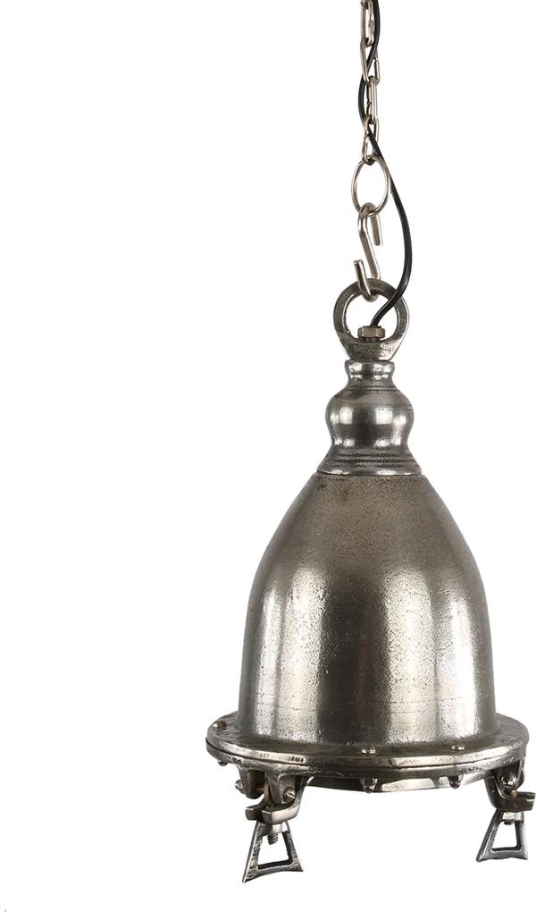 Collectione | Hanglamp Como diameter 26 x 42 cm ruw nikkelkleurig hanglampen aluminium hanglampen verlichting | NADUVI outlet