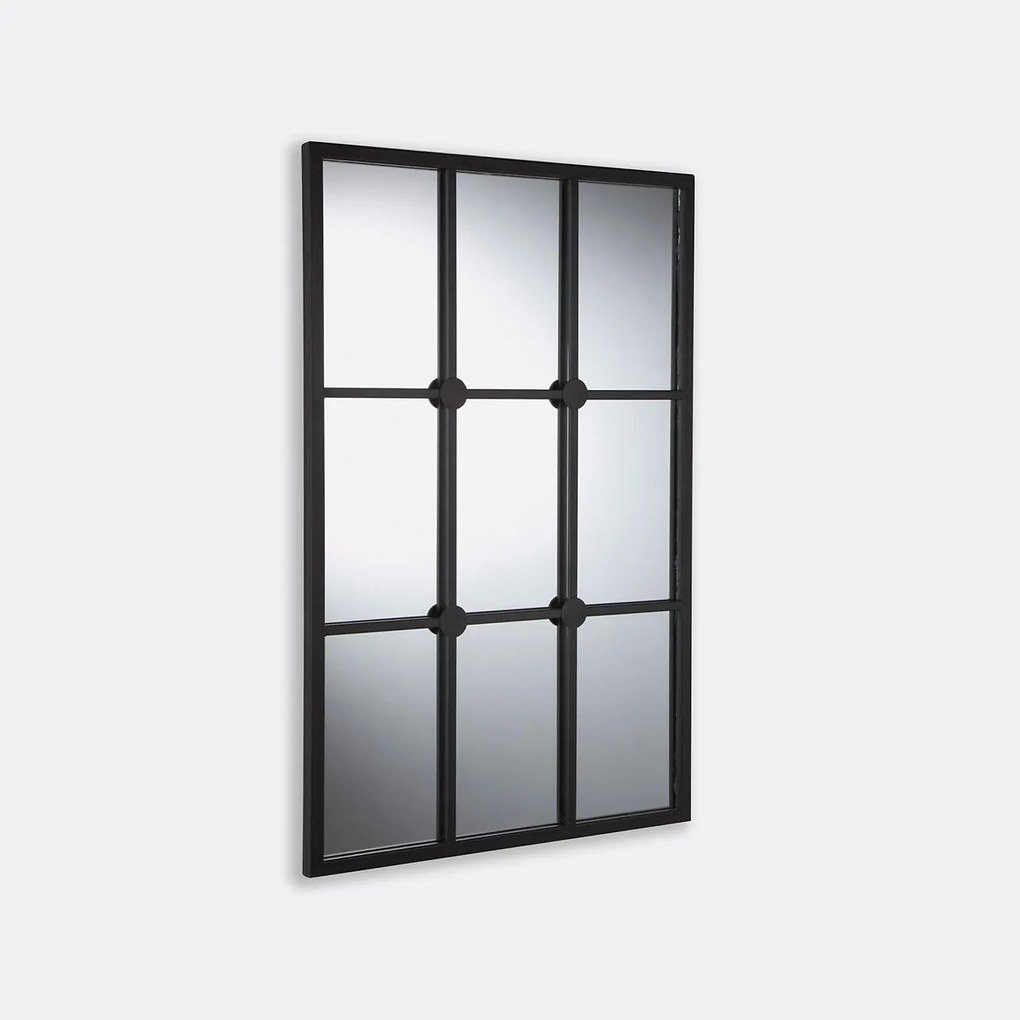 Metalen spiegel in venster stijl 60x90 cm, Lenaig