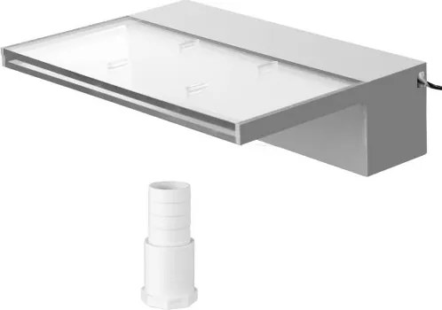 VEVOR Blauw LED Pool Waterfall, Acryl Verlichte Waterval van Zwembad, 5000 L/U Waterval Zwembad Fontein Garden Watervaln Zal Een Decoratieve Toevoeging Zijn Aan Uw Tuinvijver, Zwembad, Pleinen