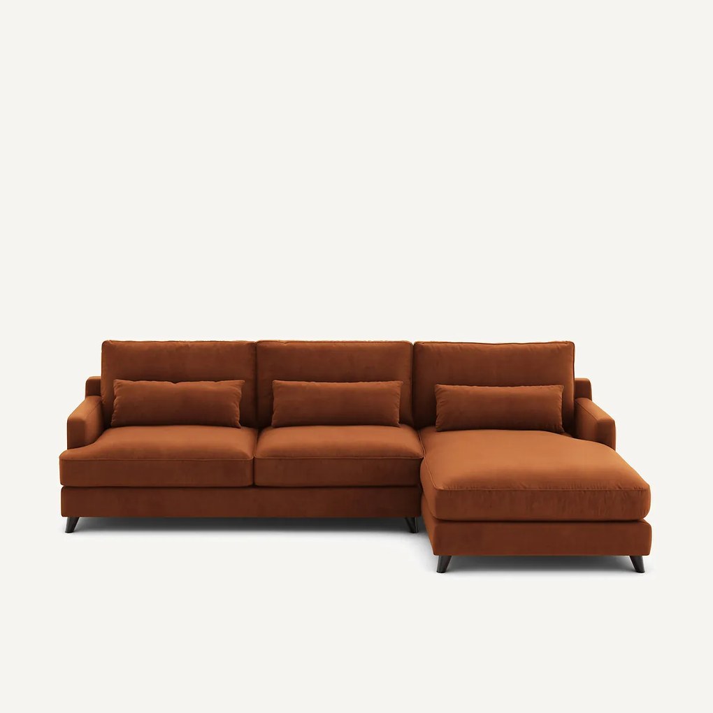 Hoekbank in fluweel, Alwine