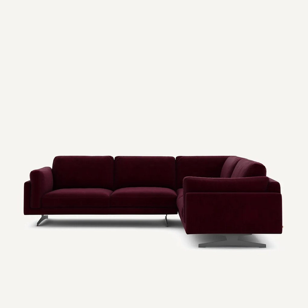 Hoekbank fluweel, César