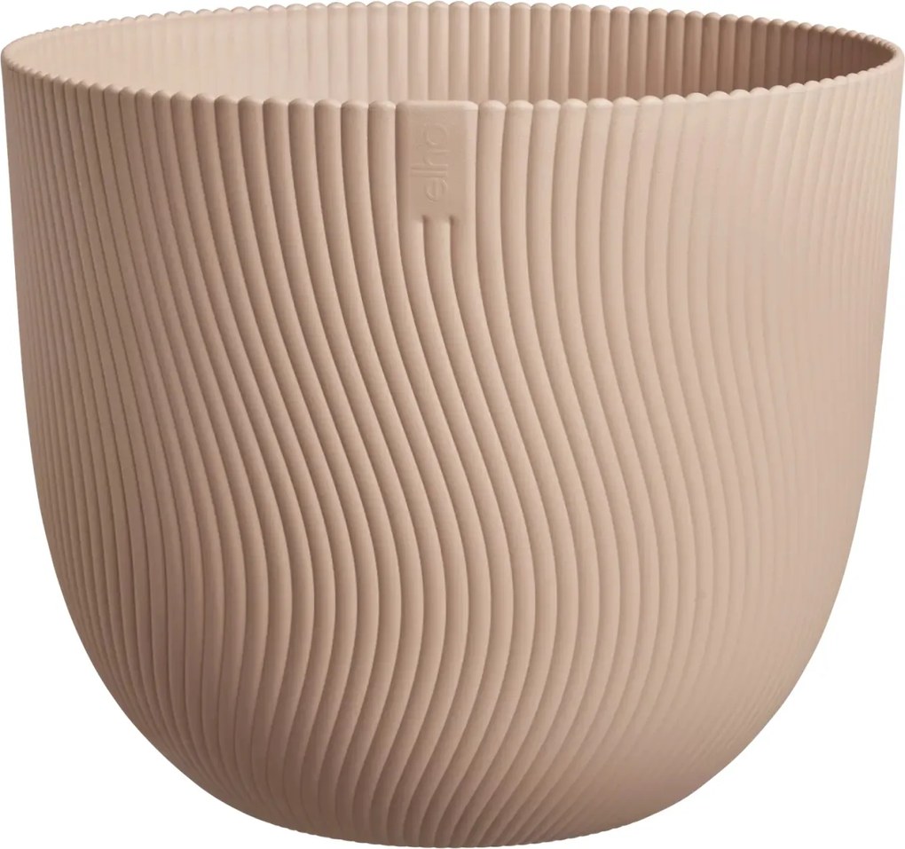 Elho Sereh Rond 25 cm Bloempot - Koele Klei - Natuurlijke Textuur - Voor Binnen&amp;Buiten