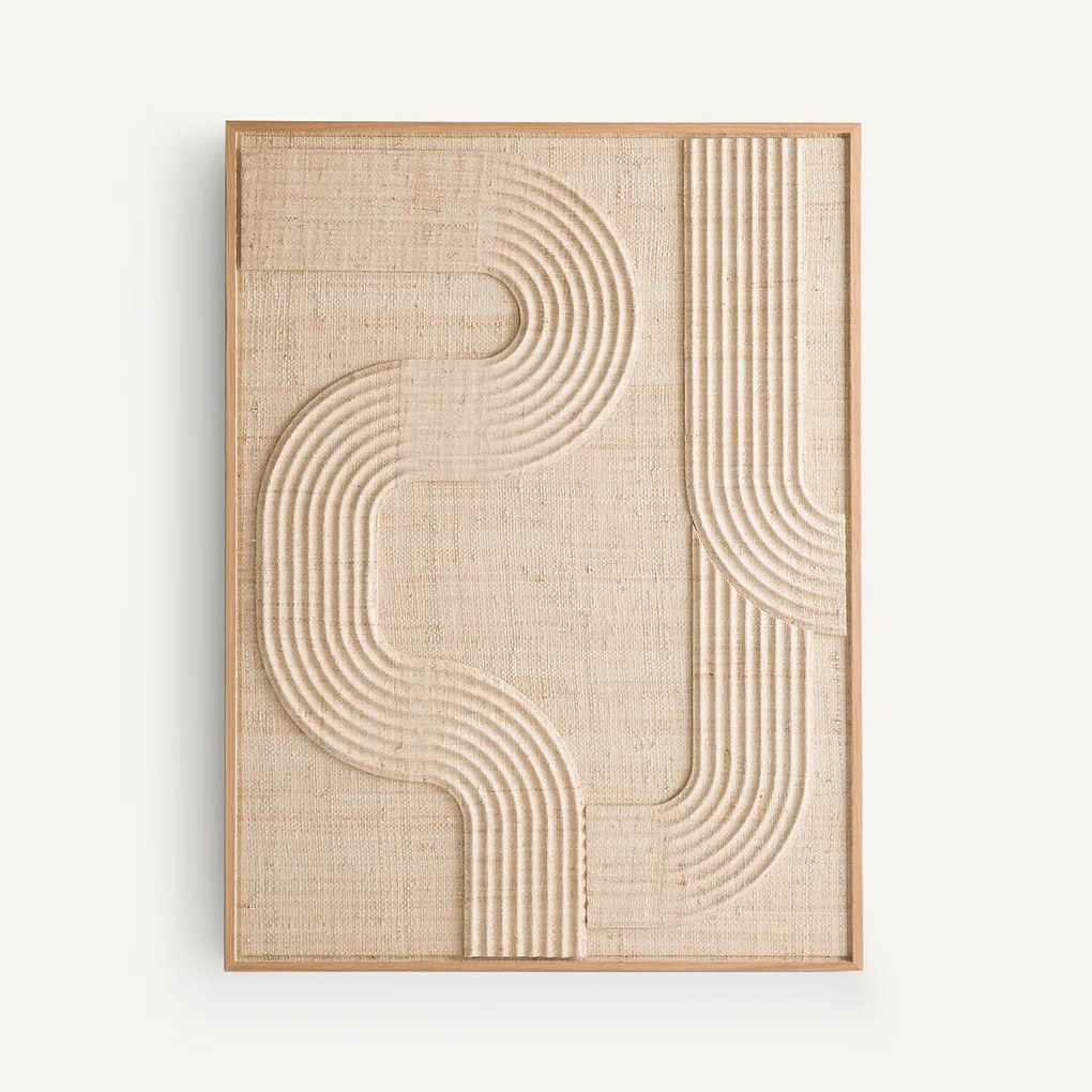 Muurdecoratie in geweven palmbladeren, Telaga