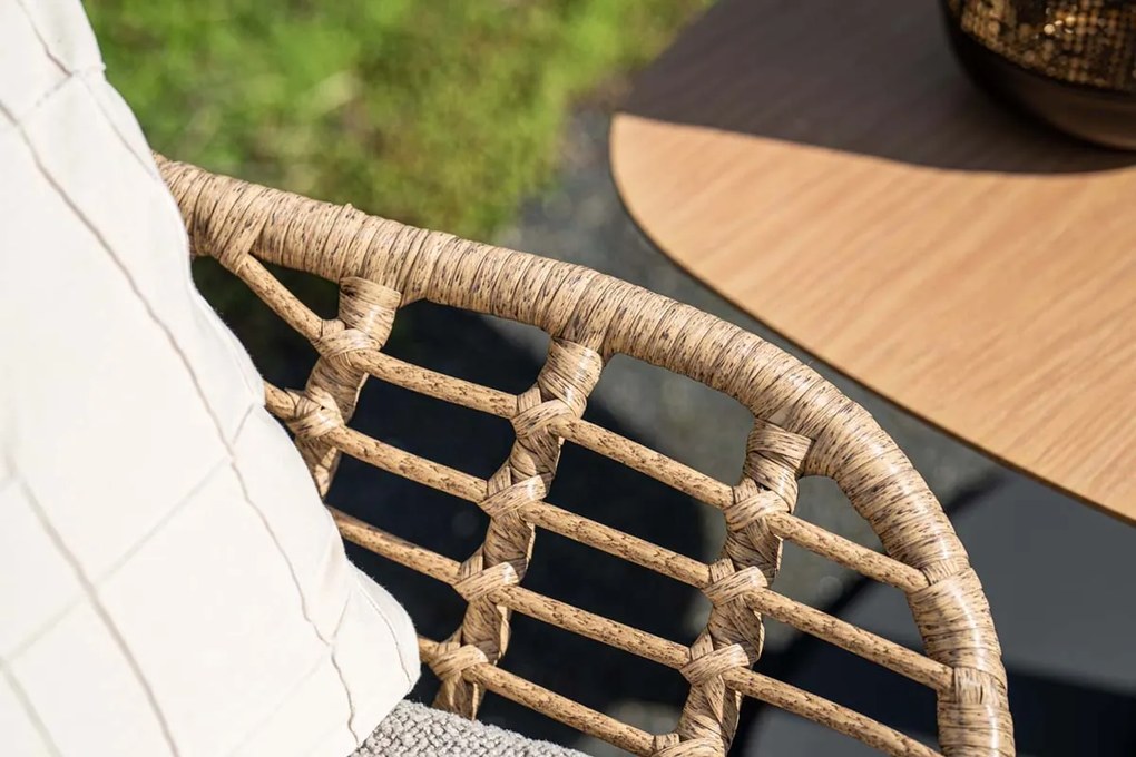 Castello loungestoel - Natural rotan - inclusief kussens OP=OP