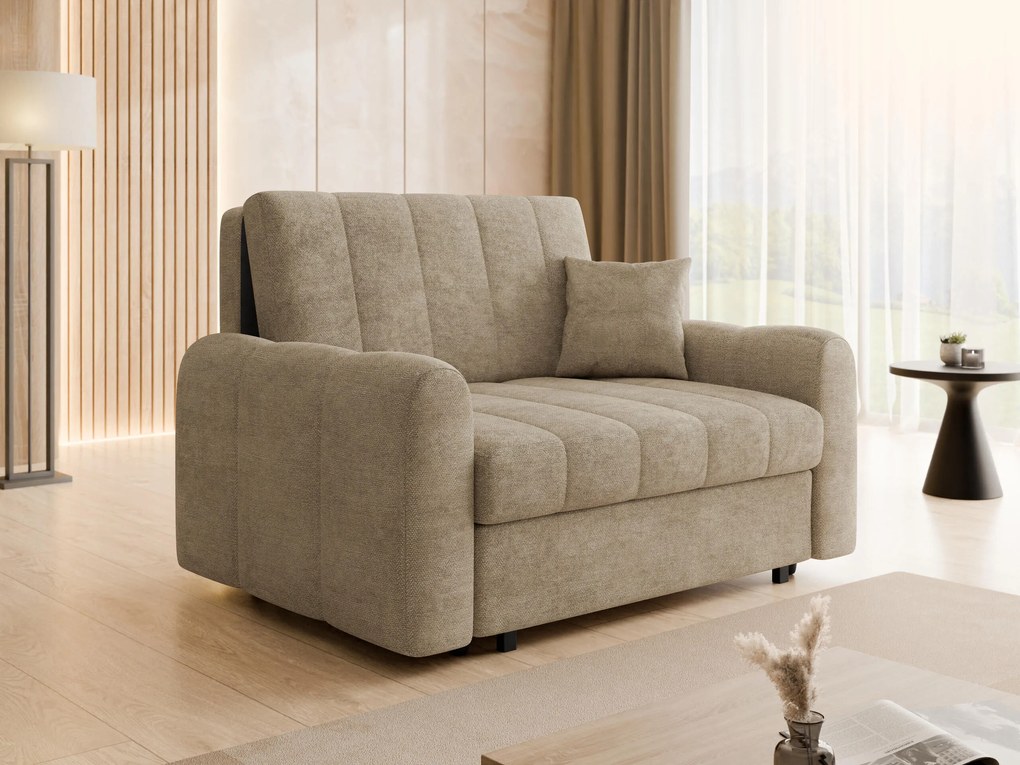 Slaapbank Columbus 263, Aanwezig, 85x148x98cm, 65 kg, Poten: Metaal, Hout: Grenen