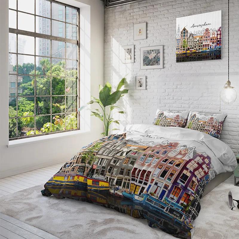 DreamHouse Bedding Old Amsterdam - Multi Lits-jumeaux (240 x 220 cm + 2 kussenslopen) Dekbedovertrek