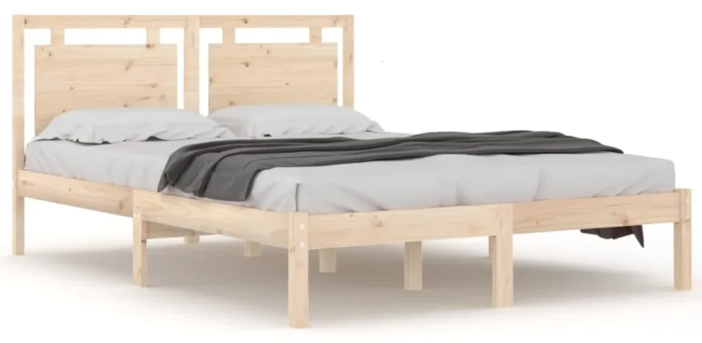 vidaXL Bedframe massief hout 160x200 cm