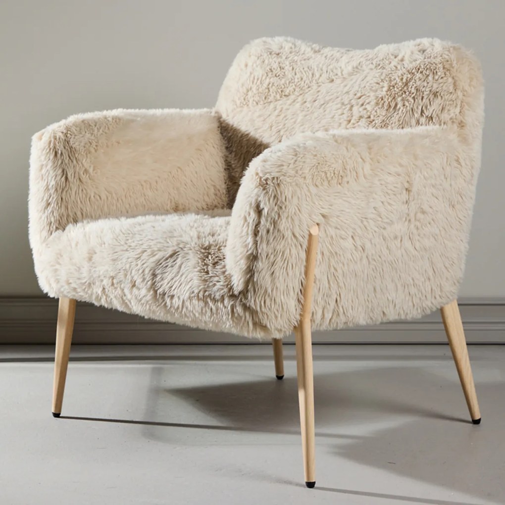 Fauteuil Met Zacht Imitatiebont