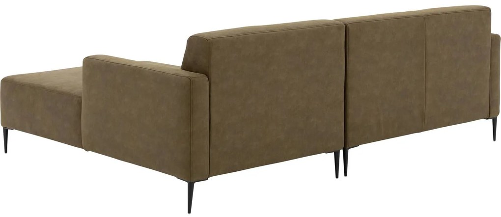 Goossens Key West groen, micro leer, 2-zits, modern design