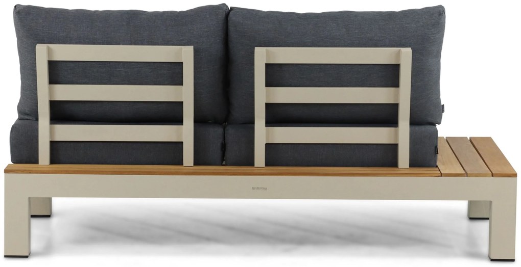 Loungeset 5 personen Aluminium/Teak Taupe Lifestyle Garden Furniture Vittoria