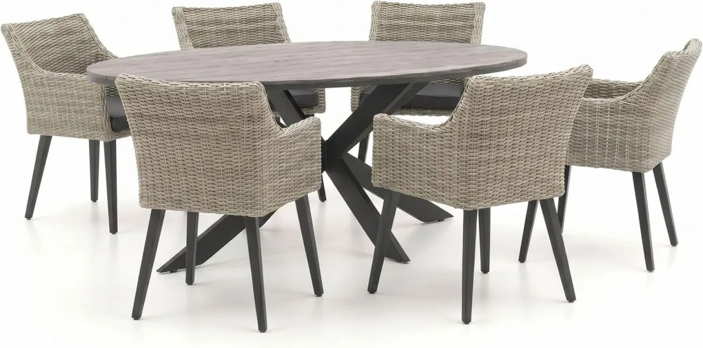 Diningset Manifesto | 6 personen | Tuinset polywood | 7-delig | Kees Smit Tuinmeubelen