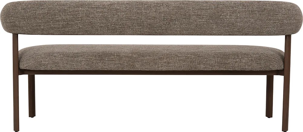 Eetkamerbank Walnoot Met Grove Stof 180 Cm