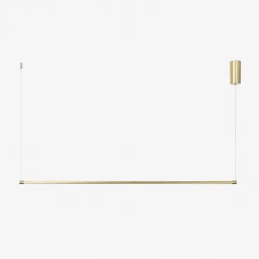 Led Lineaire Hanglamp 120 Cm Van Metaal Bergene Goud - Sklum