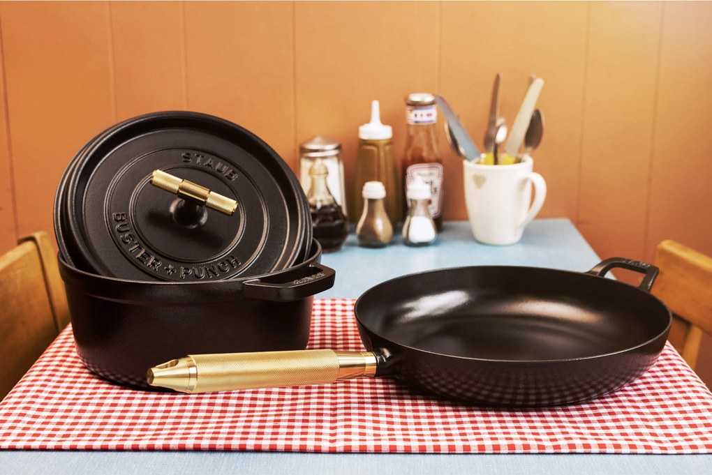 Staub La Cocotte Cocotte Buster+Punch 24 cm / 3,8 l, Rond, Zwart - La Cocotte - Staub