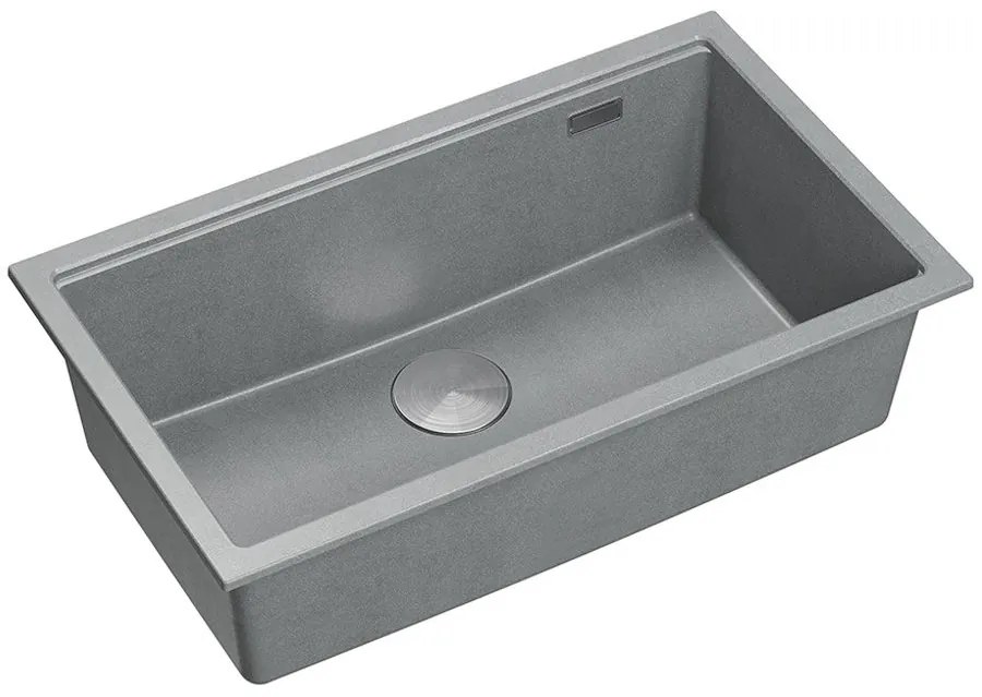 granieten spoelbak Logan 110 Grey Metallic