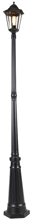 Klassieke buitenlantaarn zwart 200 cm IP44 - Havana