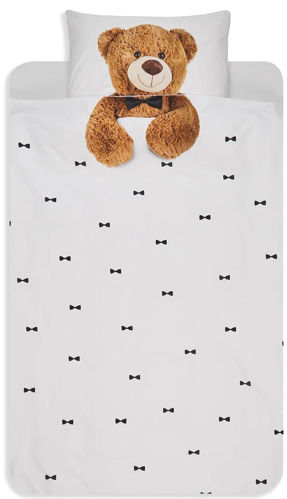 Snurk Teddy Bear kinderdekbedovertrekset van katoen 160TC