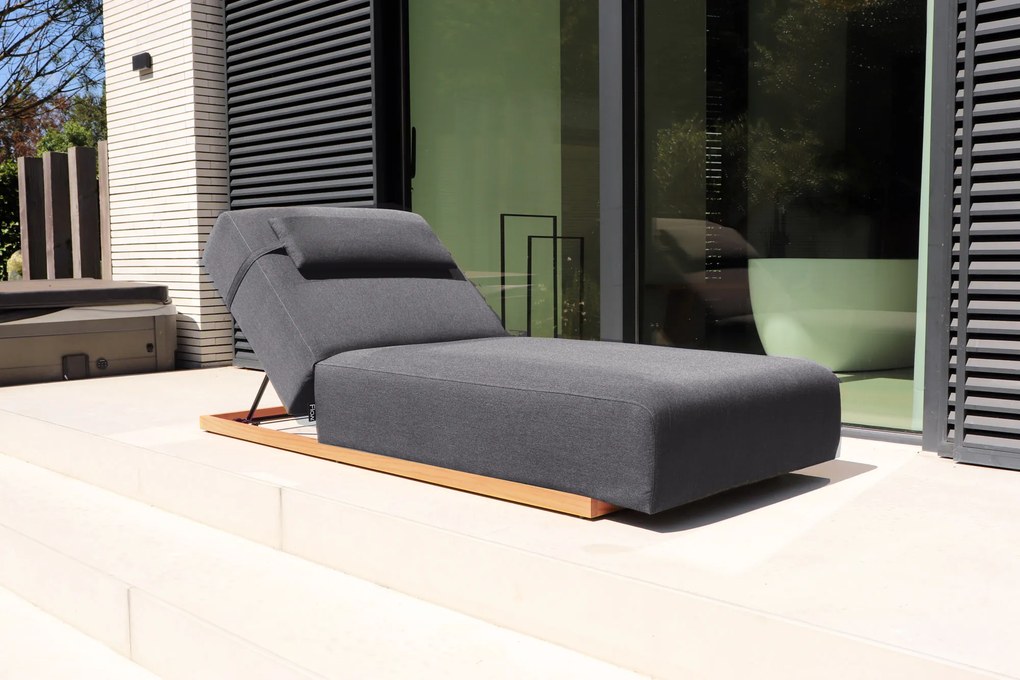 Flow Lio daybed sooty met teakhouten frame SALE