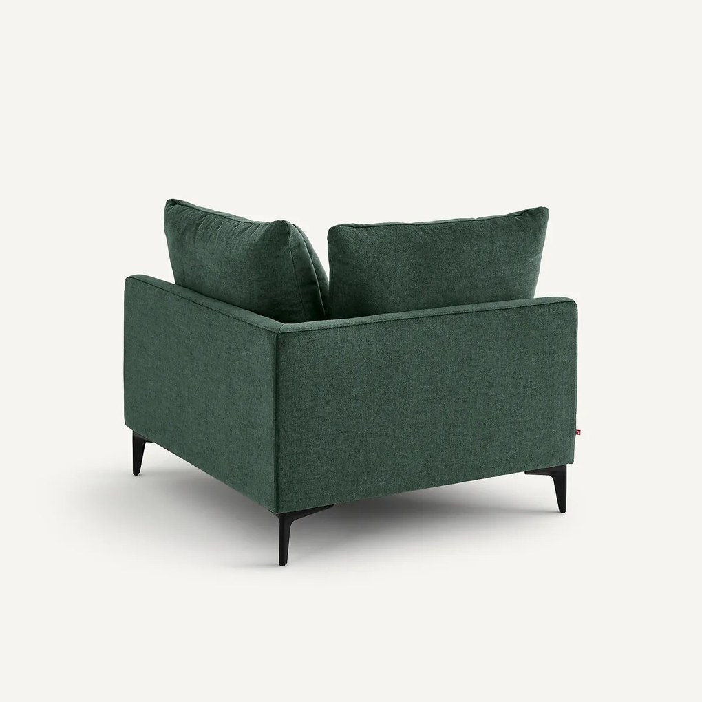 Hoekbank in polyestermix, MODERNISTE, ontwerp Emmanuel Gallina