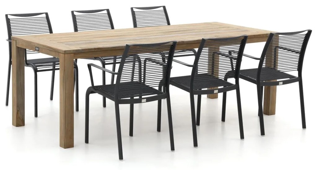 Apple Bee Hawaii/ROUGH-S 220cm dining tuinset 7-delig stapelbaar