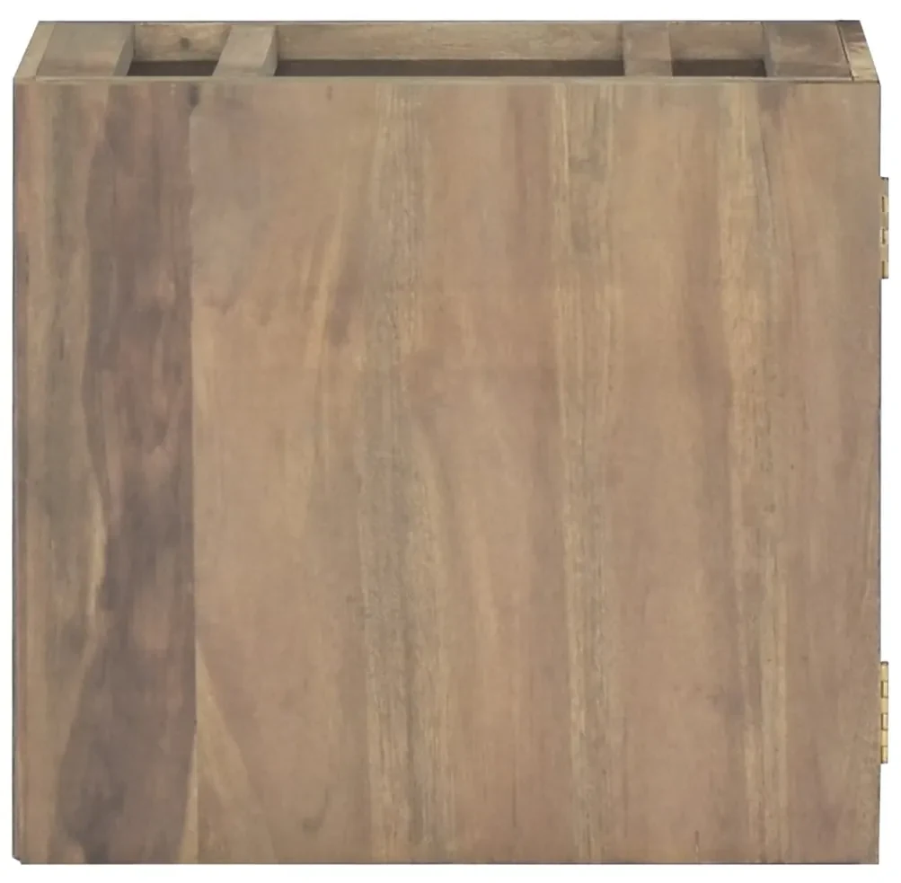 vidaXL Badkamerwandkast 45x30x40 cm massief teakhout