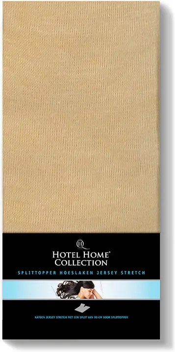Hotel Home Jersey Splittopper Hoeslaken - Basic Zand 140 x 200/210/220