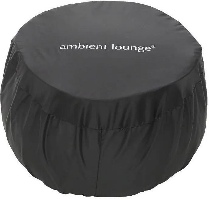 Ambient Lounge Ottoman Wing Fitted Cover - Zwart