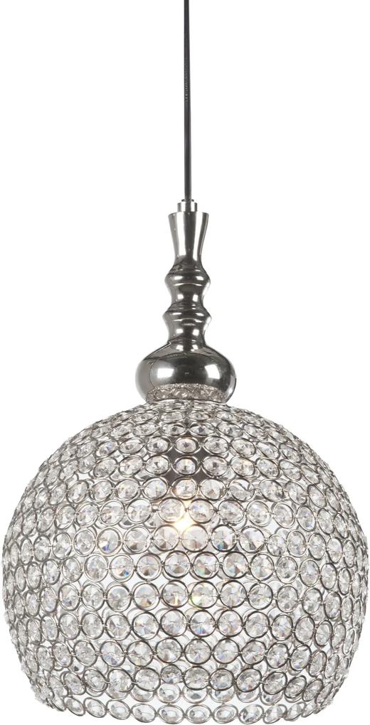 Hanglamp ELMI - Kristal Met Nikkel Kop
