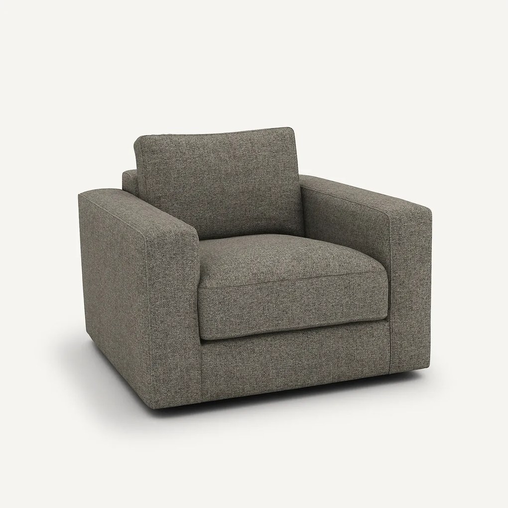 Fauteuil in tweed, Skander