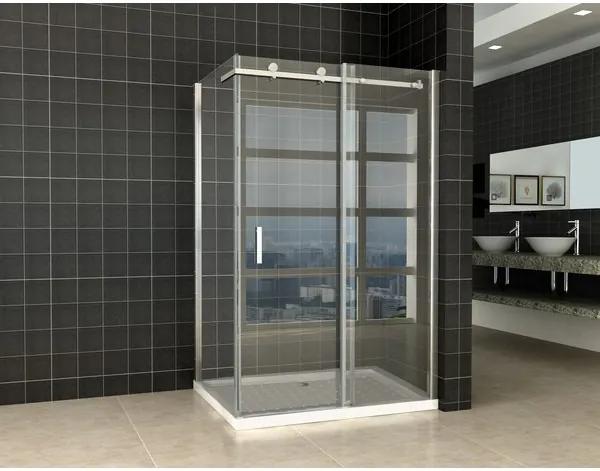 Exellence Block Shower douchecabine 120x90x200cm chroom 8mm dik NANO coating glas 20.3851