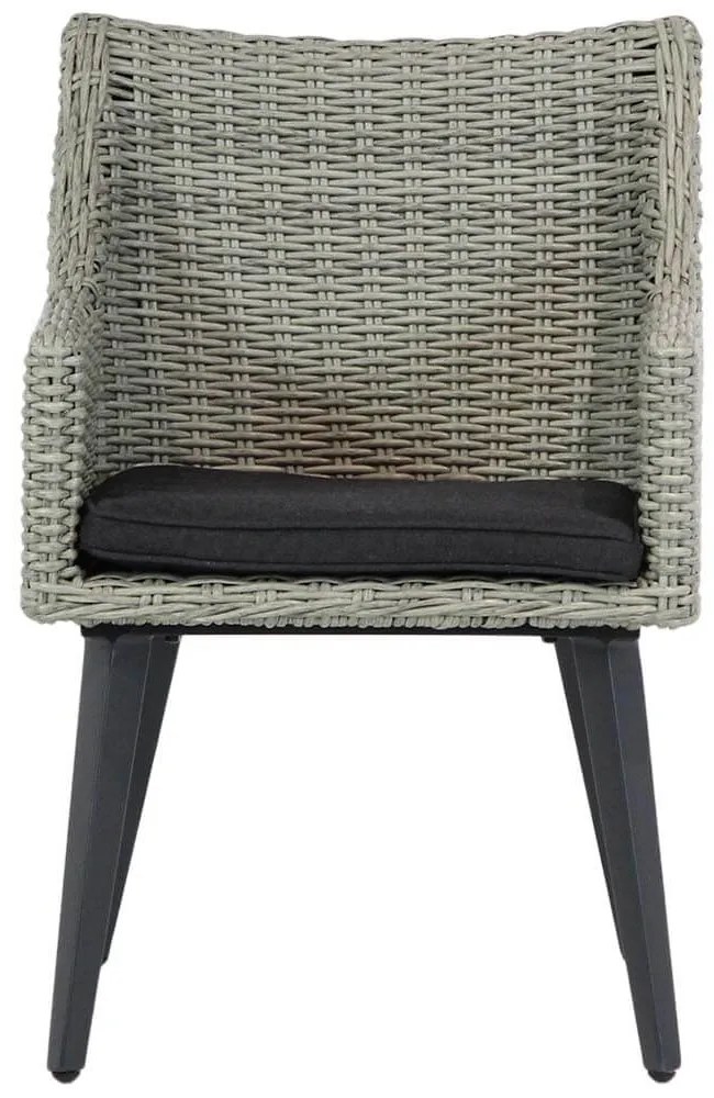 Tuinstoel Wicker Grijs-antraciet Garden Collections Milton