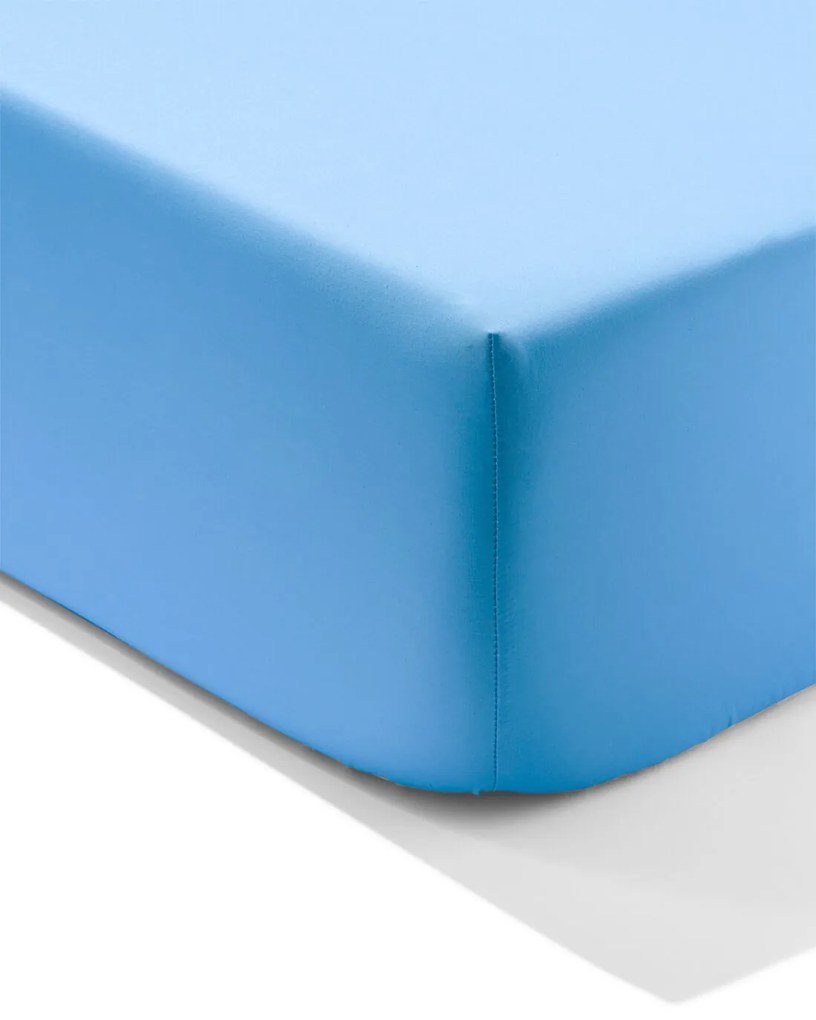 HEMA LINDA. Hoeslaken Percal 180x220 Best Blauw (blauw)
