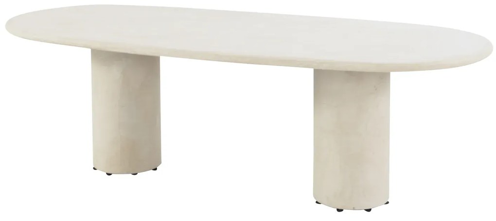 4 Seasons Outdoor Biarritz tuinset amber met Hampton tafel 240 cm Tuinset beige weerbestendig