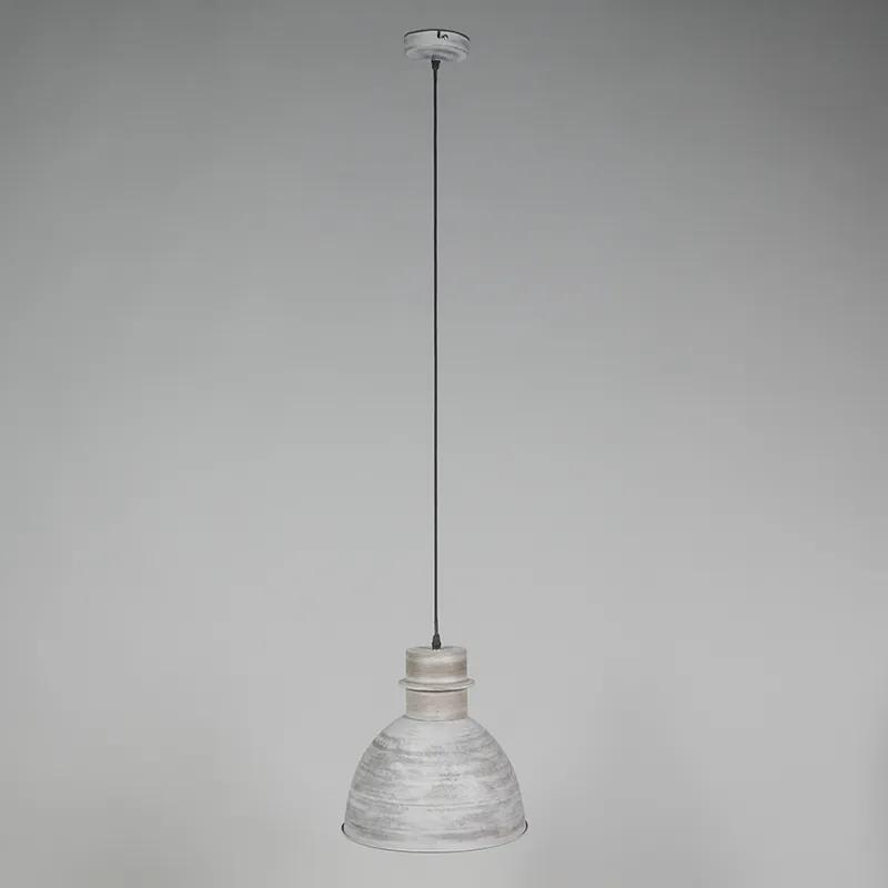 Set van 2 Landelijke hanglampen grijs - Dory Landelijk / Rustiek E27 rond Binnenverlichting Lamp
