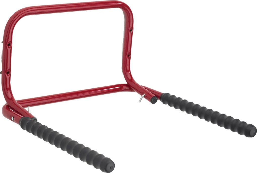Mottez wandhouder inklapbaar rood - Fietsenrekken en -haken - 51x52x30cm