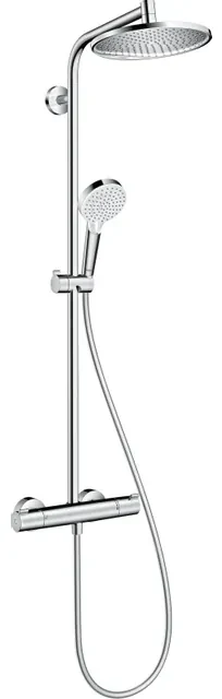 Hansgrohe Crometta s 240 1jet showerpipe met thermostaat ecosmart chroom 27268000