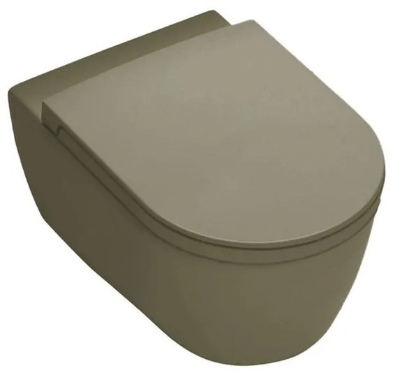 Royal Plaza Primo Toiletset - 35x54cm - hangend - spoelrandloos - diepspoel - met zitting - softclose - quick release - woud SW395563/SW809645