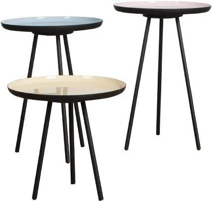 Zuiver | Bijzettafel Enamel lengte 31 cm x breedte 29 cm multicolour sidetables aluminium, ijzer meubels tafels | NADUVI outlet