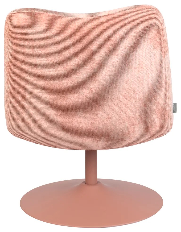 Zuiver Bubba Roze Draaifauteuil Retro Design