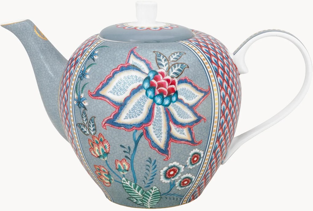 Porseleinen theepot Flower Festival