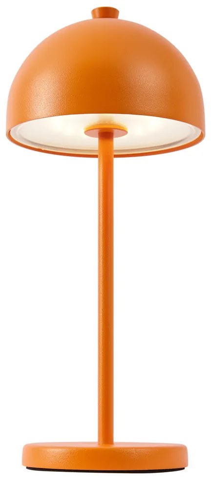 Buitenlamp met dimmer Tafellamp met dimmer oranje incl. LED IP54 oplaadbaar met laadstation - Squirrel Modern IP54 Buitenverlichting rond Lamp