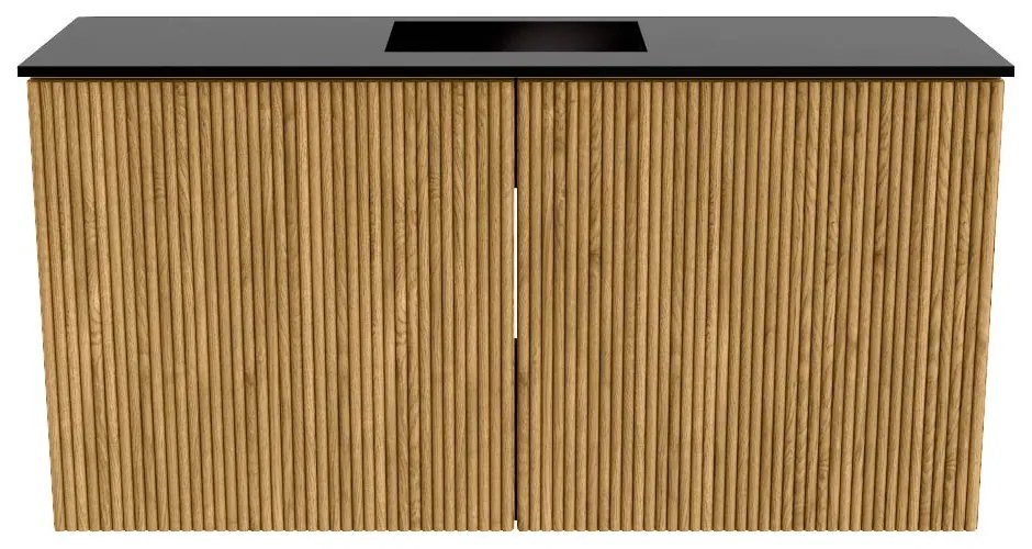 Mondiaz Joya 80cm toiletmeubel oak met wastafel faye midden zonder kraangat urban