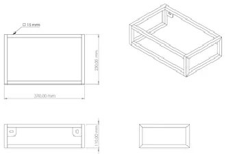 Plieger frame voor Houston fontein mat wit