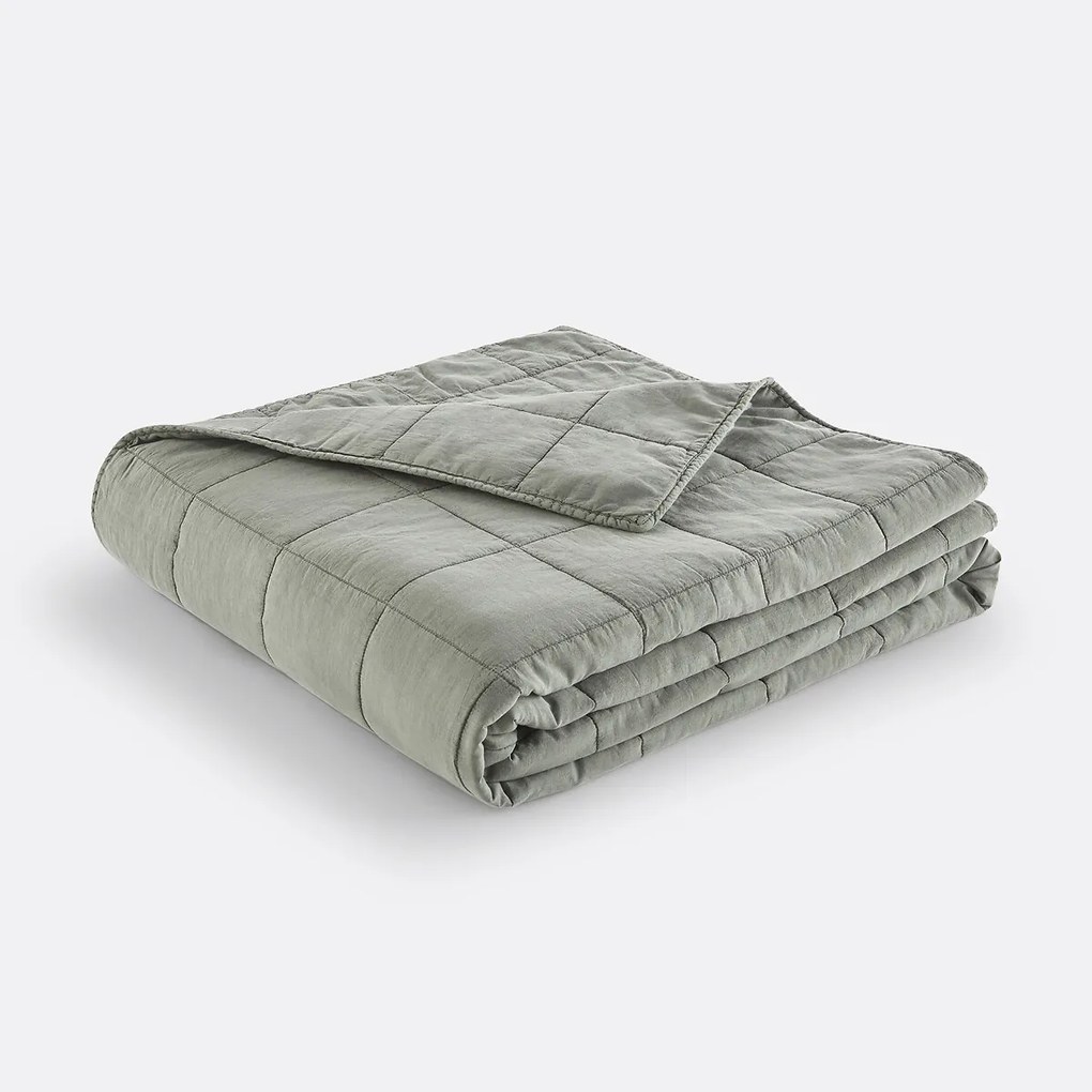 Gematelasseerde beddensprei in gewassen katoen, Sparrow